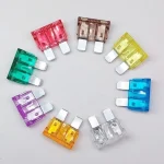 فیوز دو شاخ سایز متوسط شیشه ای بسته 100 تایی