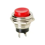 شستی کلید بوق فلزی قرمز